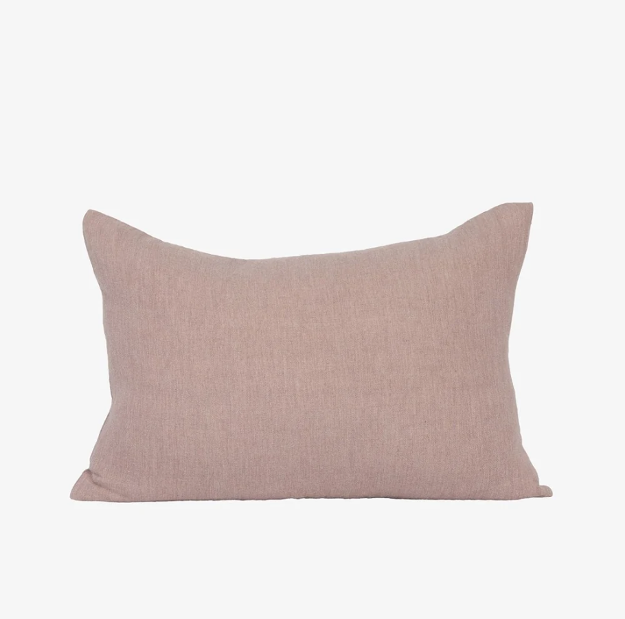 Sonnet Linen Cushion - Dusty Mauve
