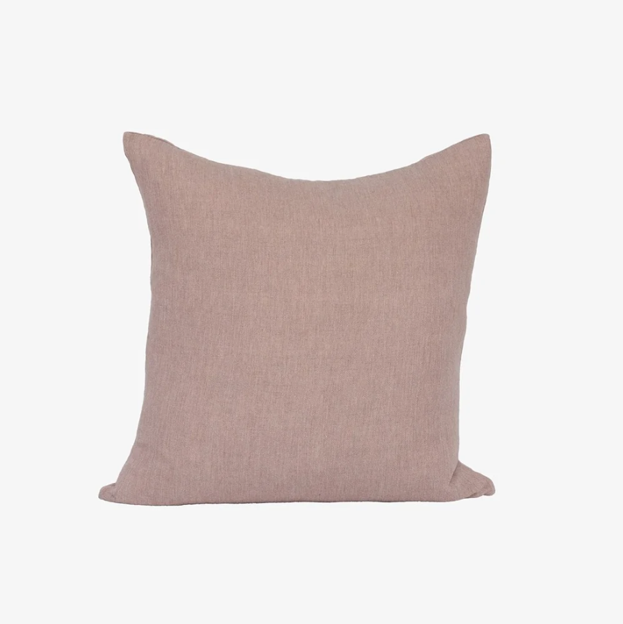 Sonnet Linen Cushion - Dusty Mauve