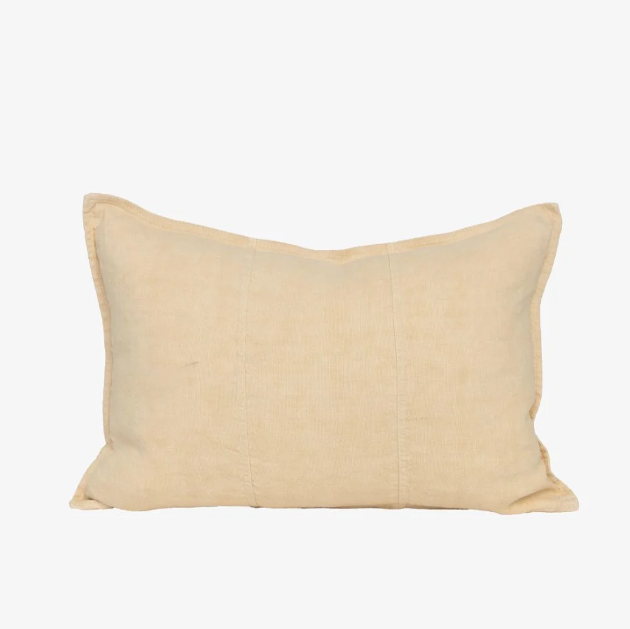 Luca Linen Cushion - Soft Butter