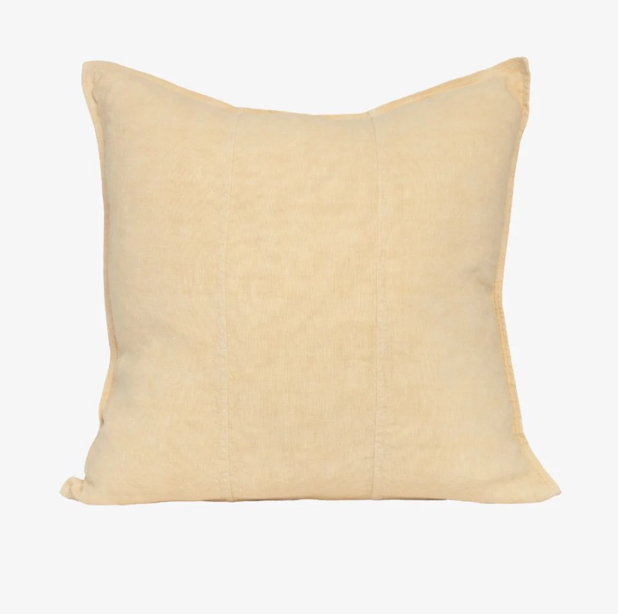 Luca Linen Cushion - Soft Butter