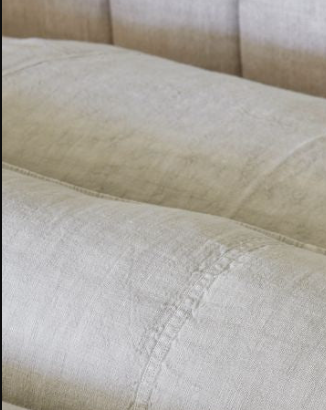 Luca Linen Bolster - Putty