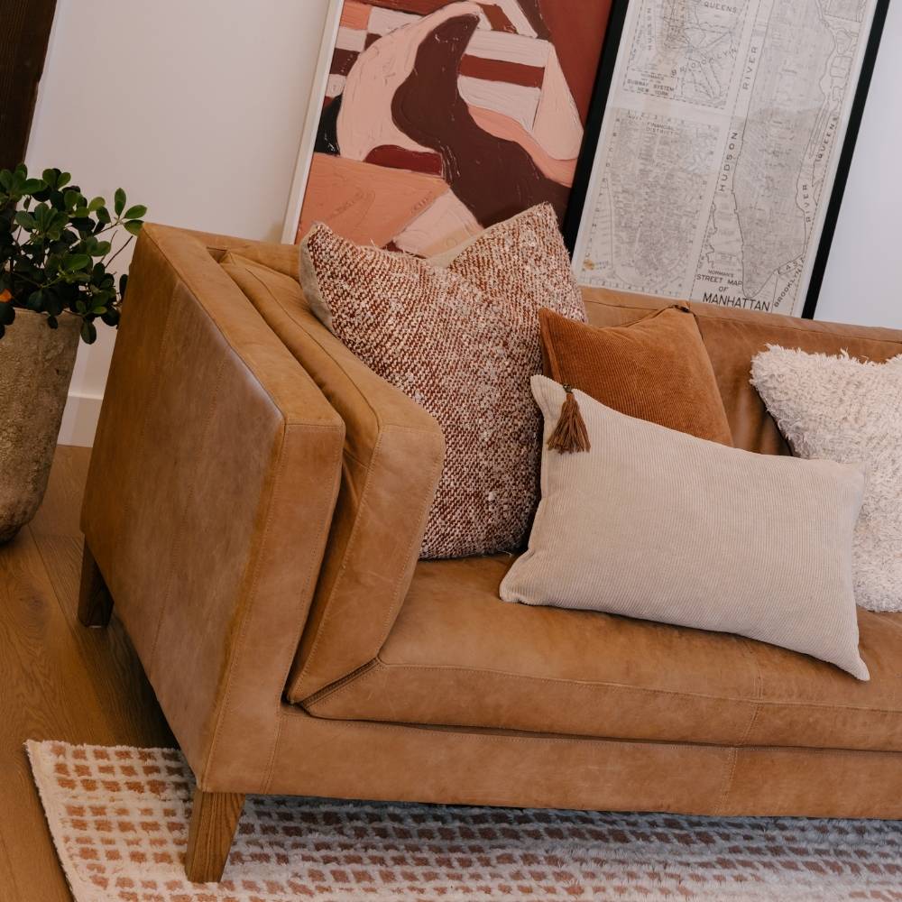 Wabi Cushion - Rust/Ivory/Natural