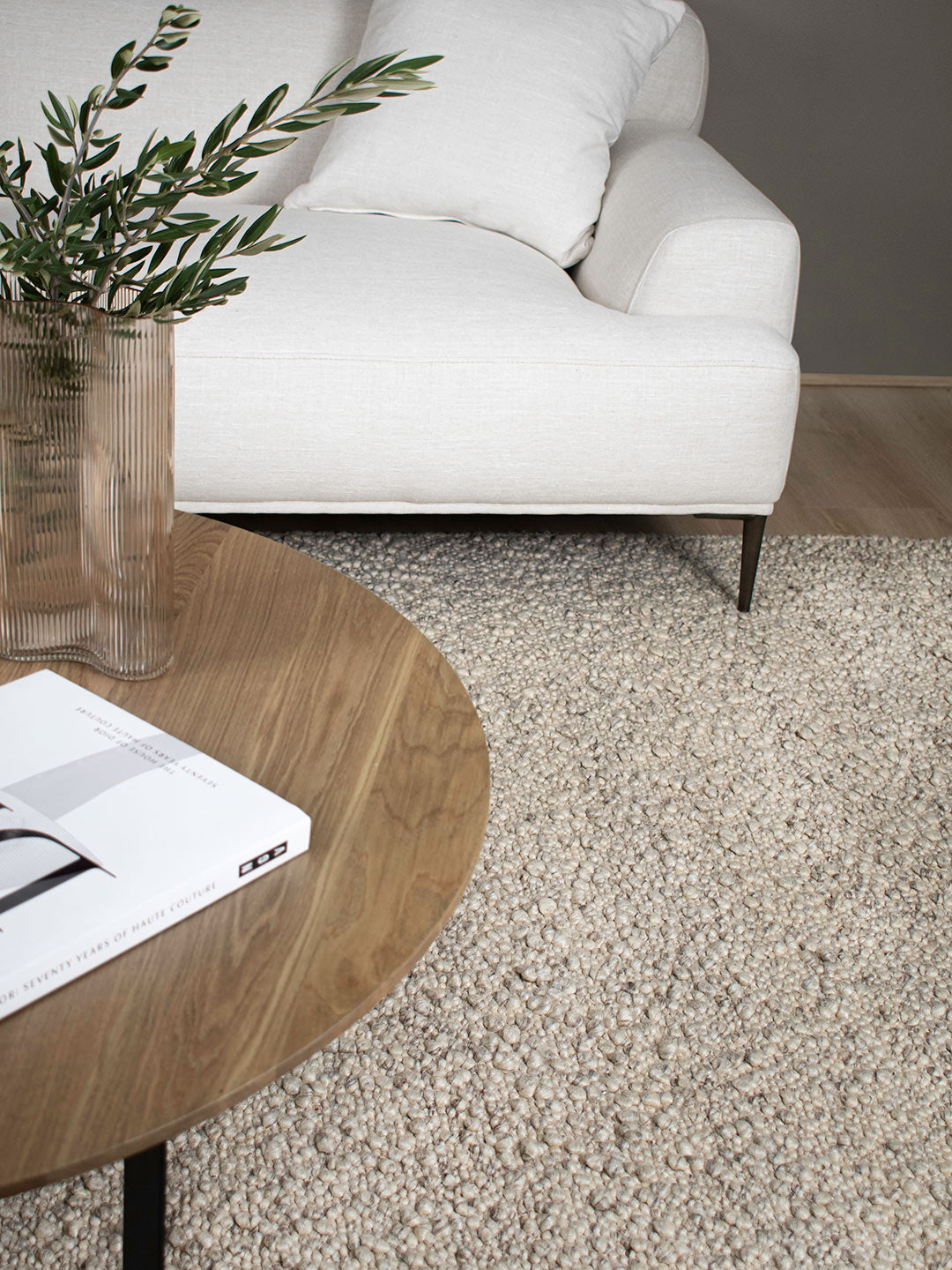 Boucle Wool Rug - Frost