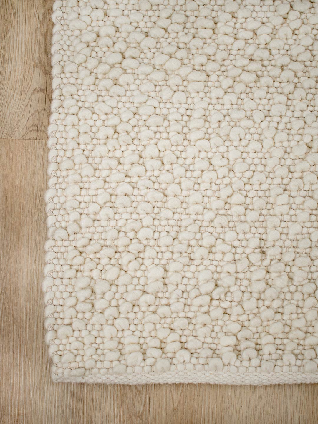 Boucle Wool Rug - Ivory