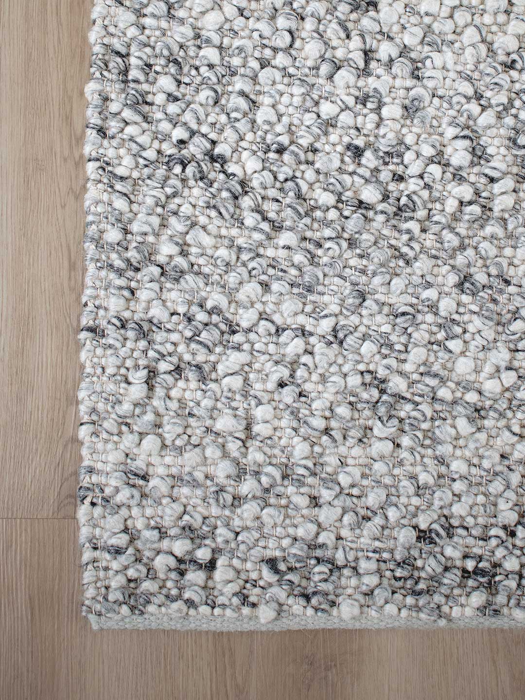 Boucle Wool Rug - Smoke