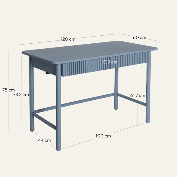 Dillon Home Office Desk - Matte Light Blue
