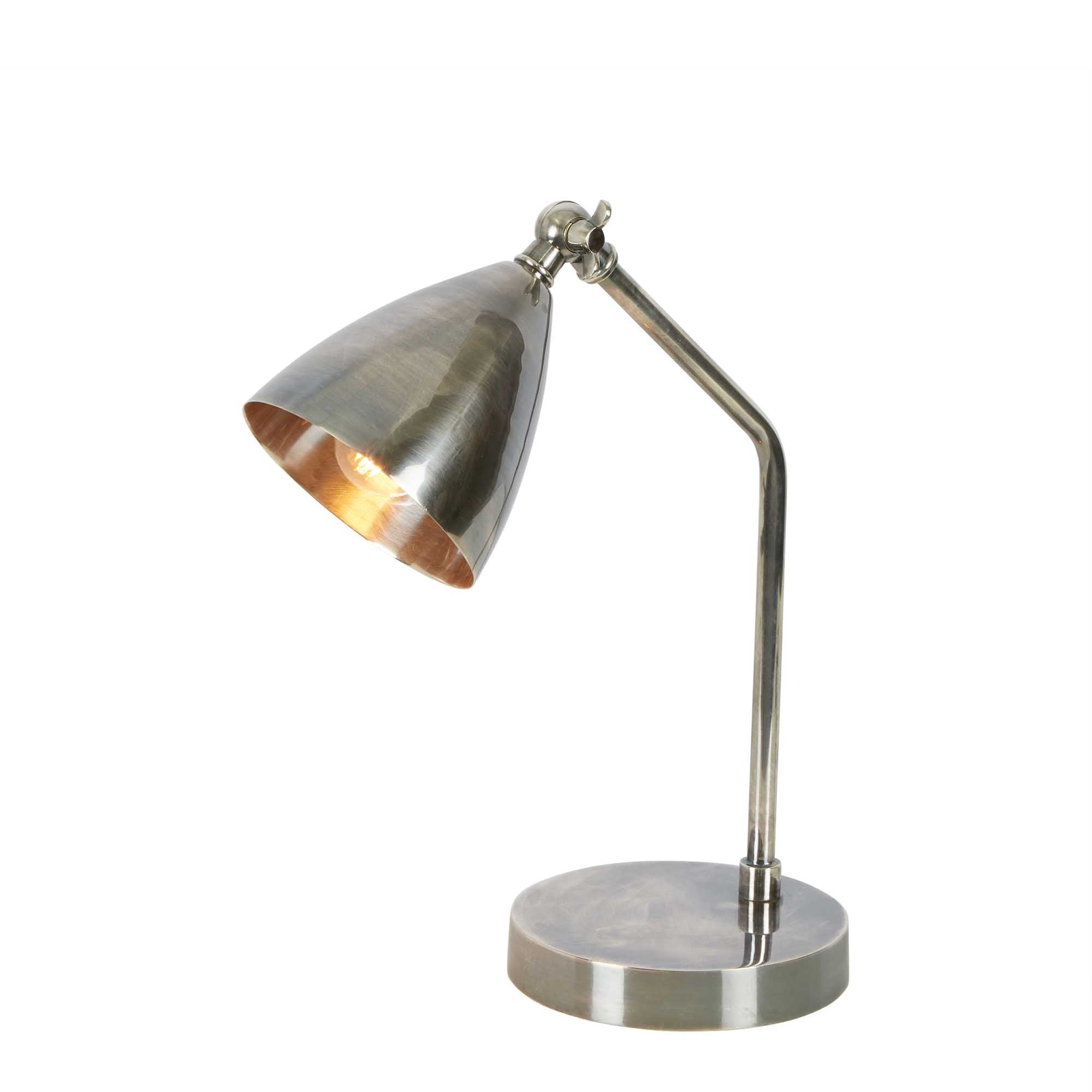 Hastings Desk Lamp - Antique Silver