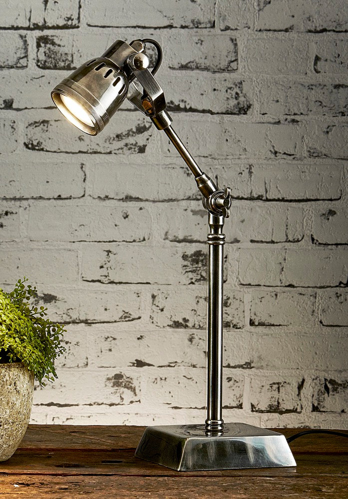 Seattle Desk Lamp - Antique Silver