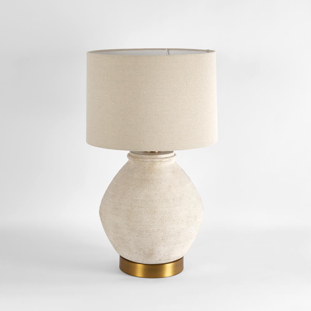 Forbes White Sandstone Table Lamp