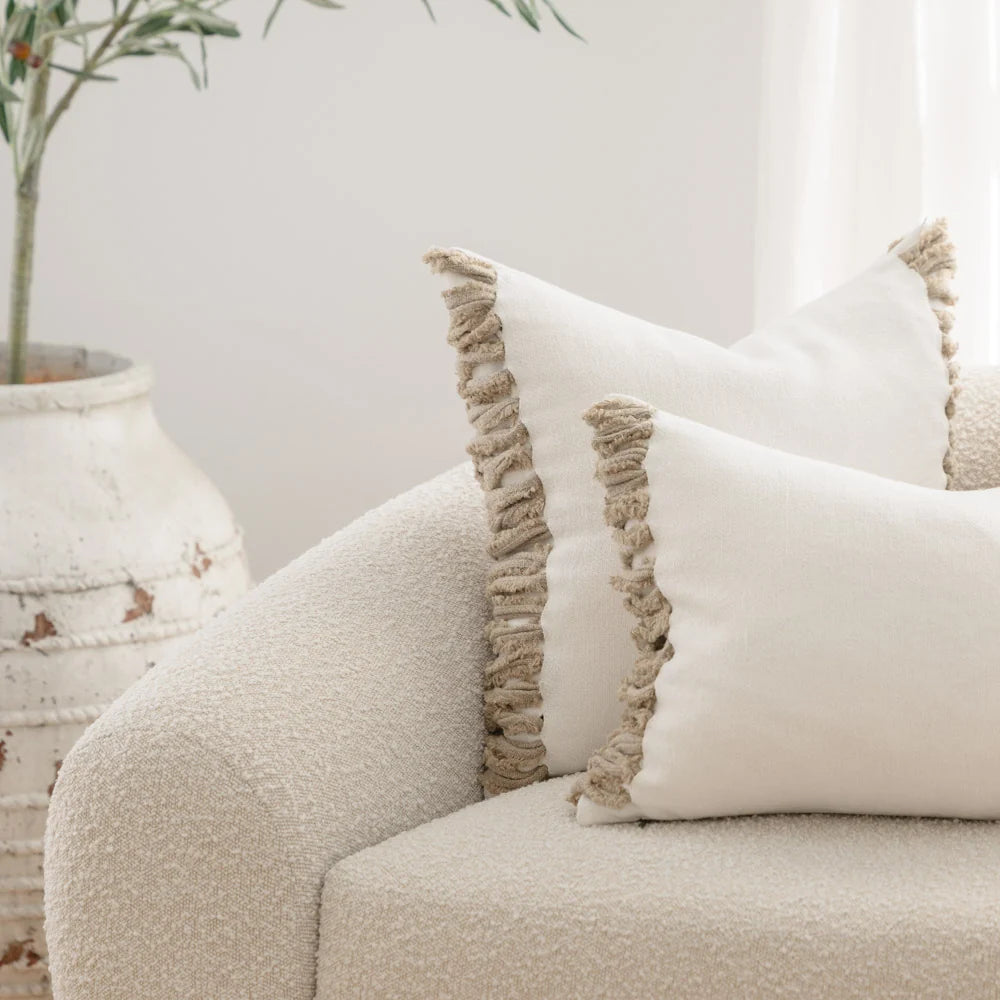 Aperitif Linen Cushion - Off White/Natural