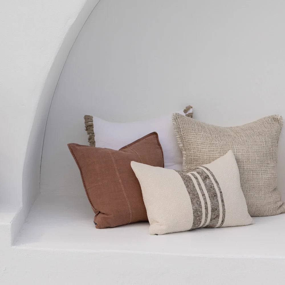 Aperitif Linen Cushion - Off White/Natural