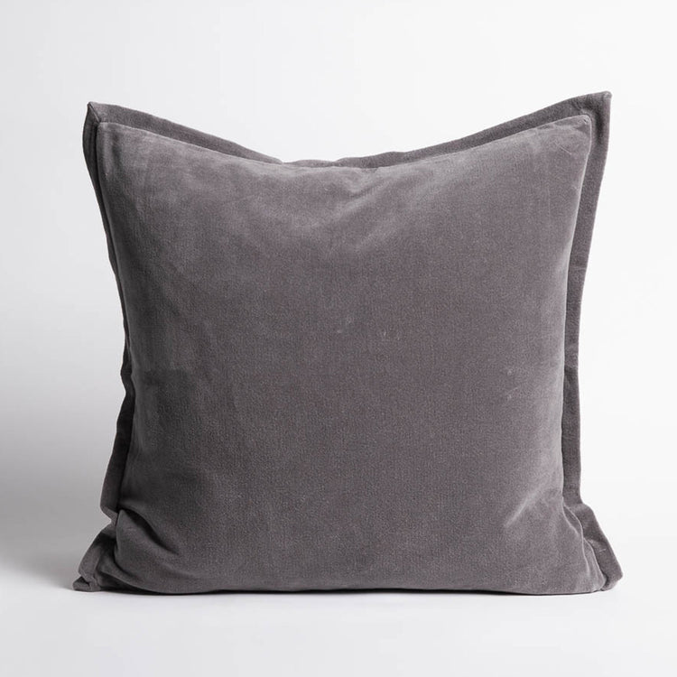 Evelyn Velvet Cushion - Slate