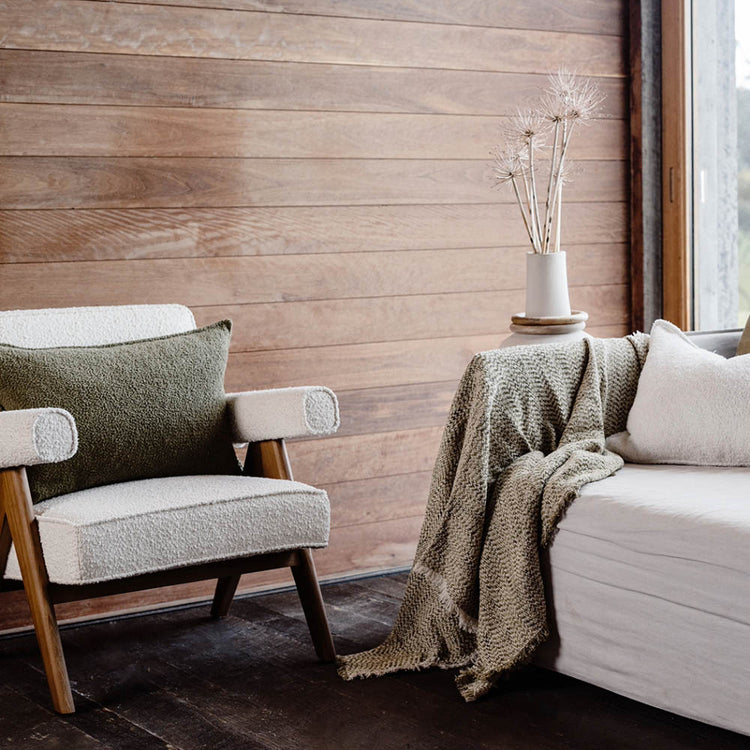 Kanso Cushion - Moss Green