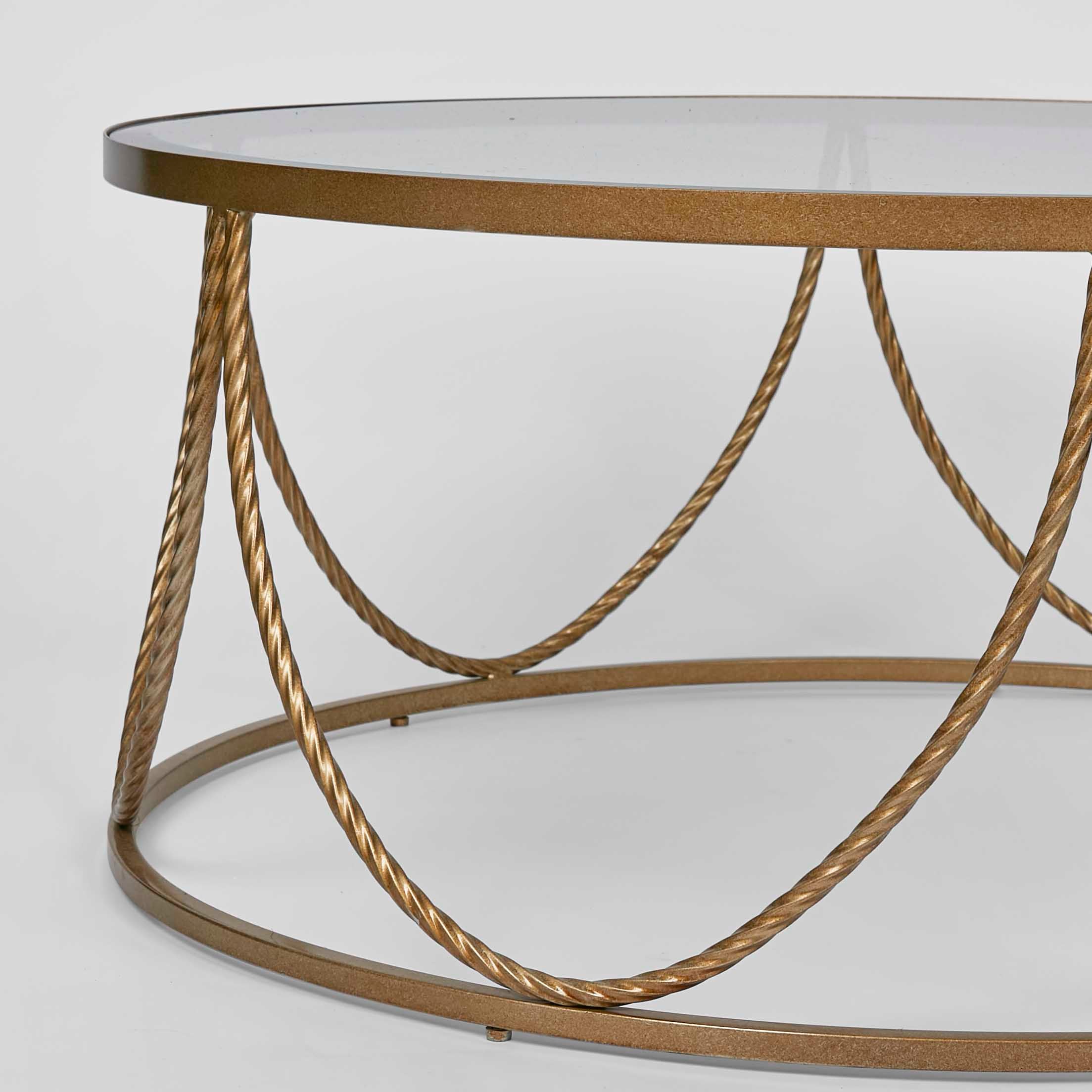 Palais Round Coffee Table - Gold