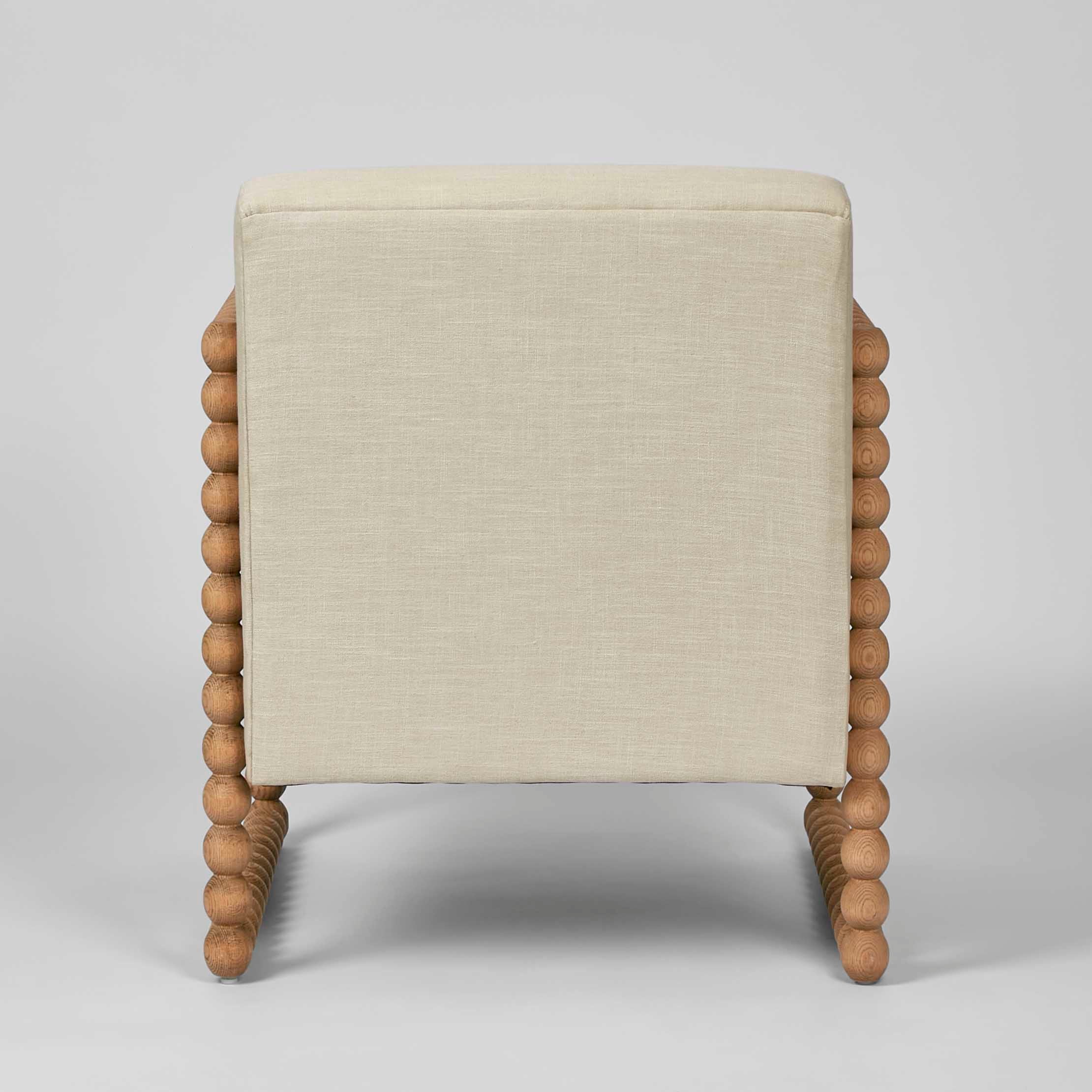 Bobbin Oak Arm Chair - Natural