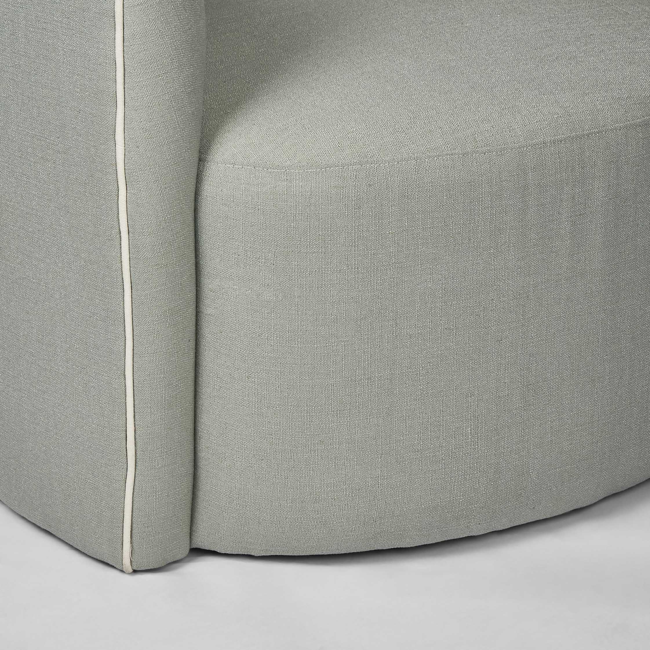 Camille Scallop Armchair - Seafoam