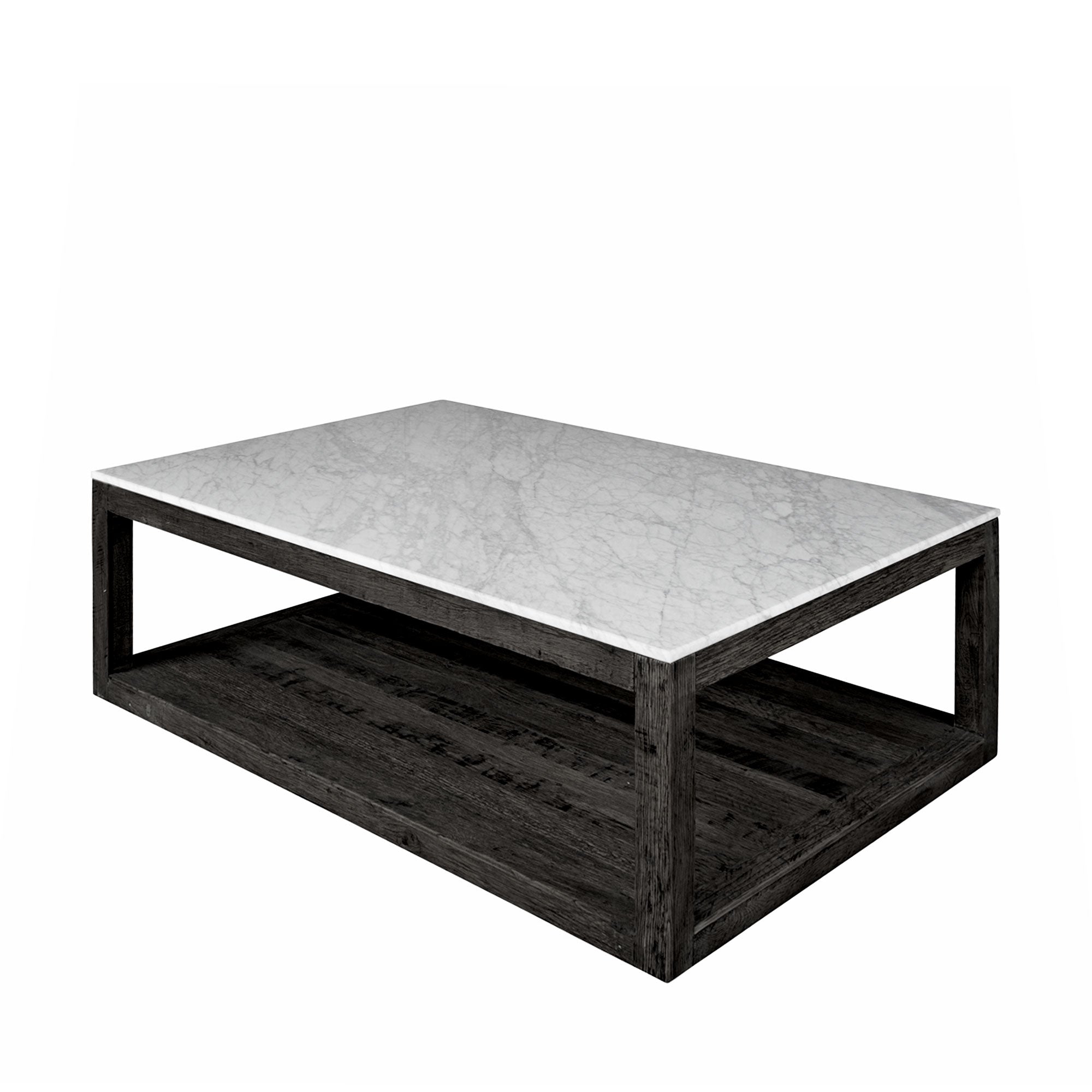 Denver Marble Top Coffee Table - Black