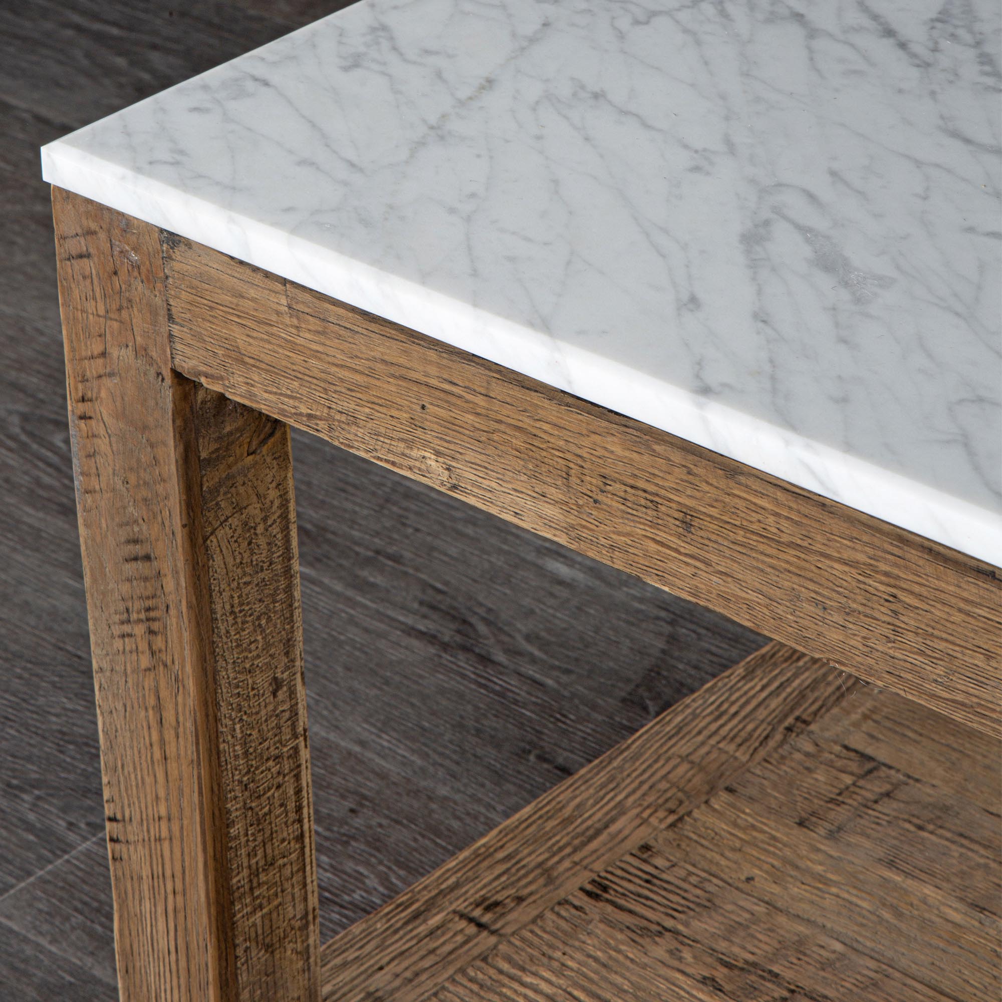 Denver Marble Top Coffee Table - Natural
