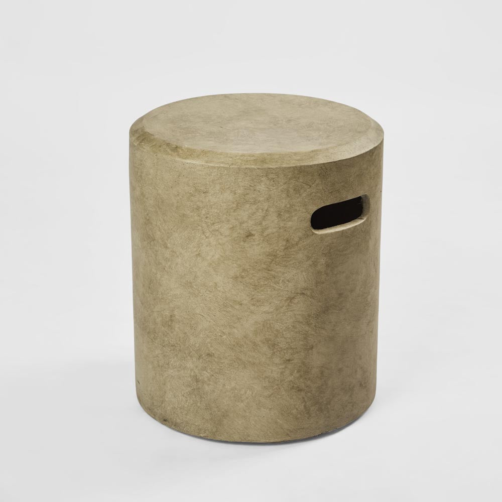 Vargo Drum Stool - Grey