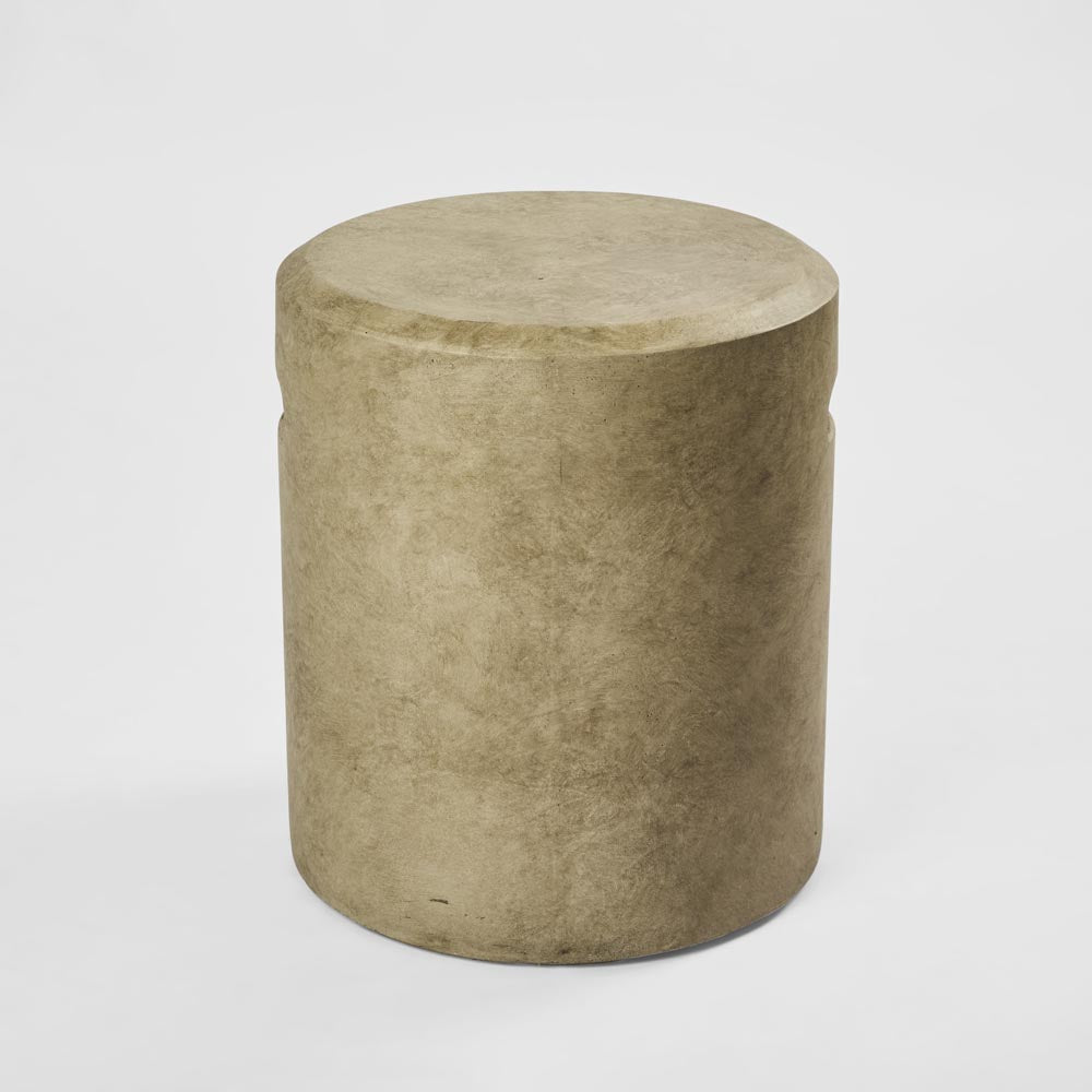 Vargo Drum Stool - Grey