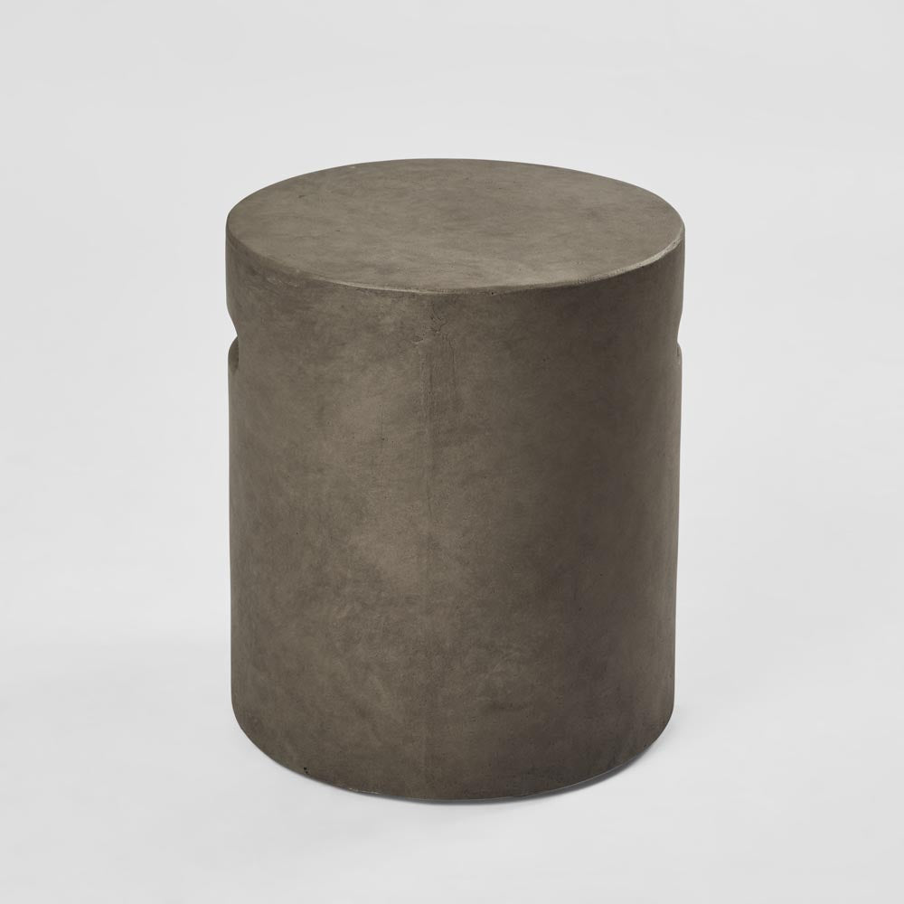Leno Drum Stool - Grey