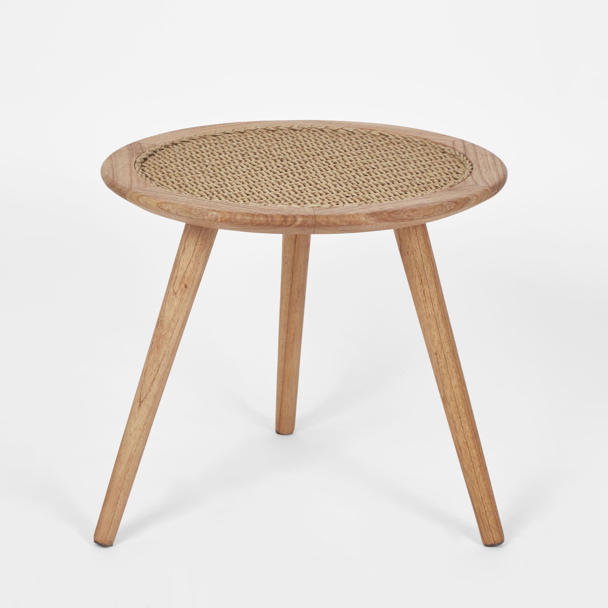 Cove Teak & Synthetic Outdoor Side Table - Natural
