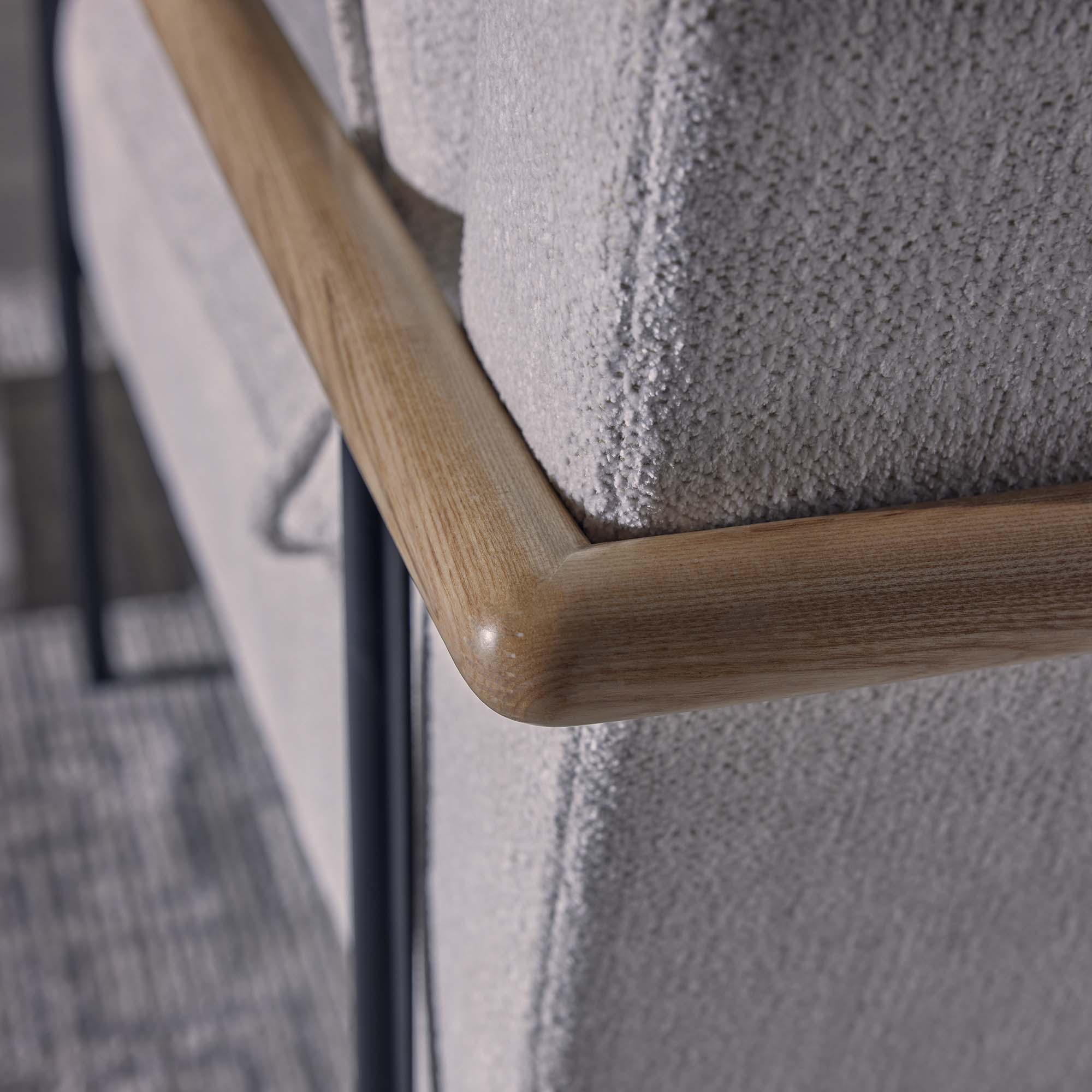 Liam Armchair - Ivory & Natural