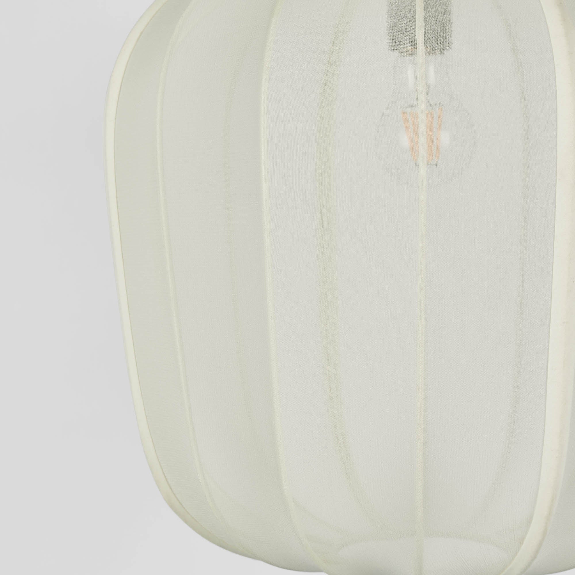 Pumpkin Ceiling Pendant Large - Ivory