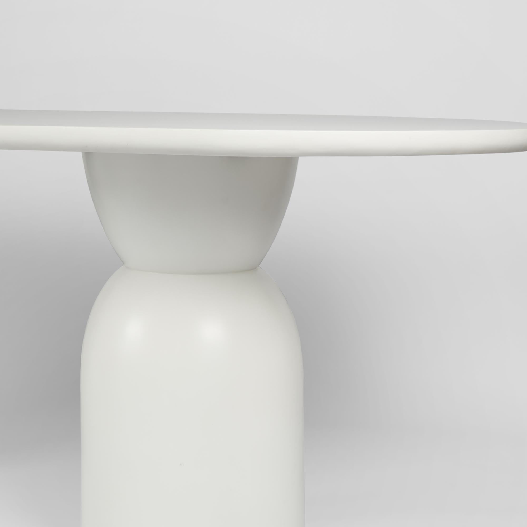 Olive Dining Table Oval - White