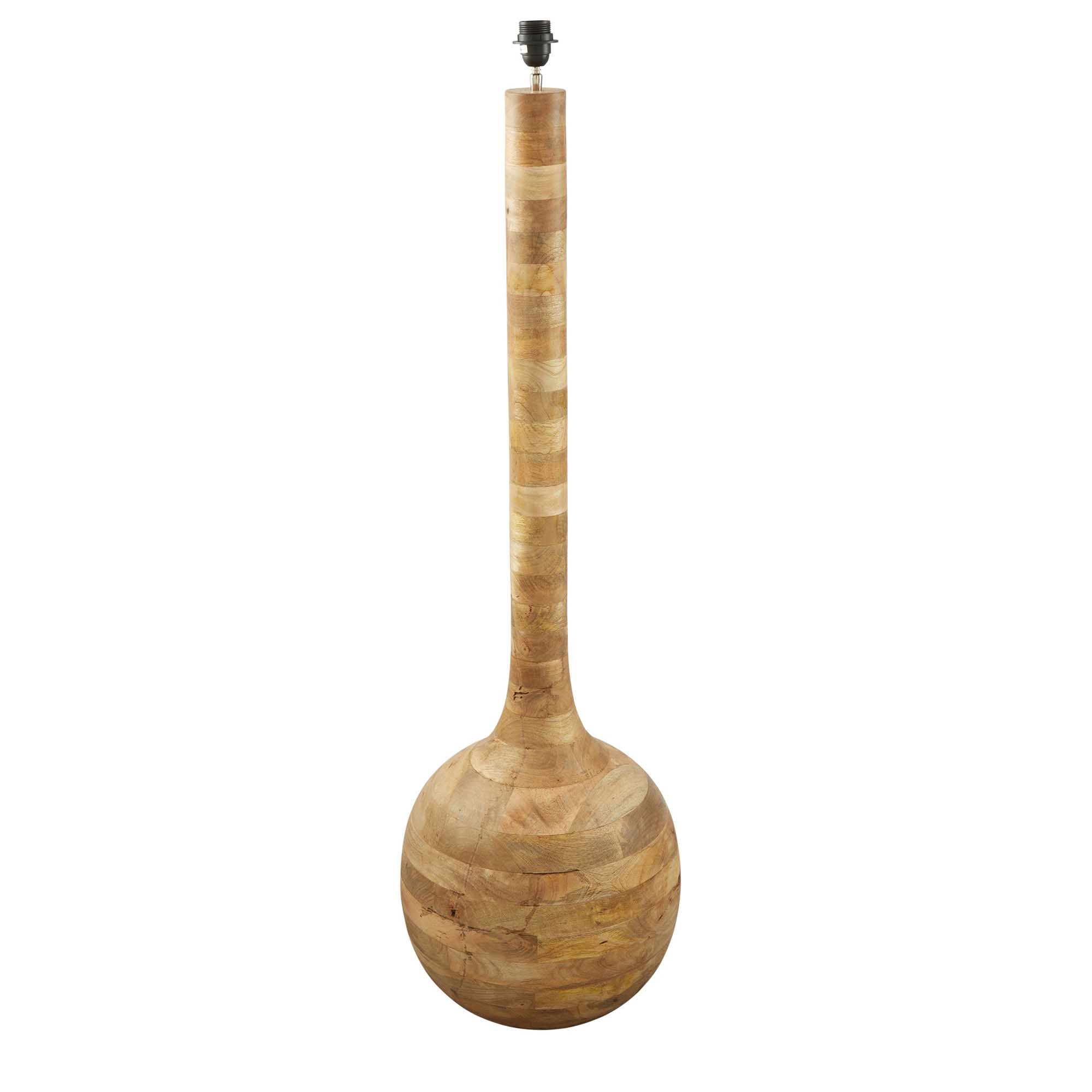 Sitar Turned Wood Floor Lamp
