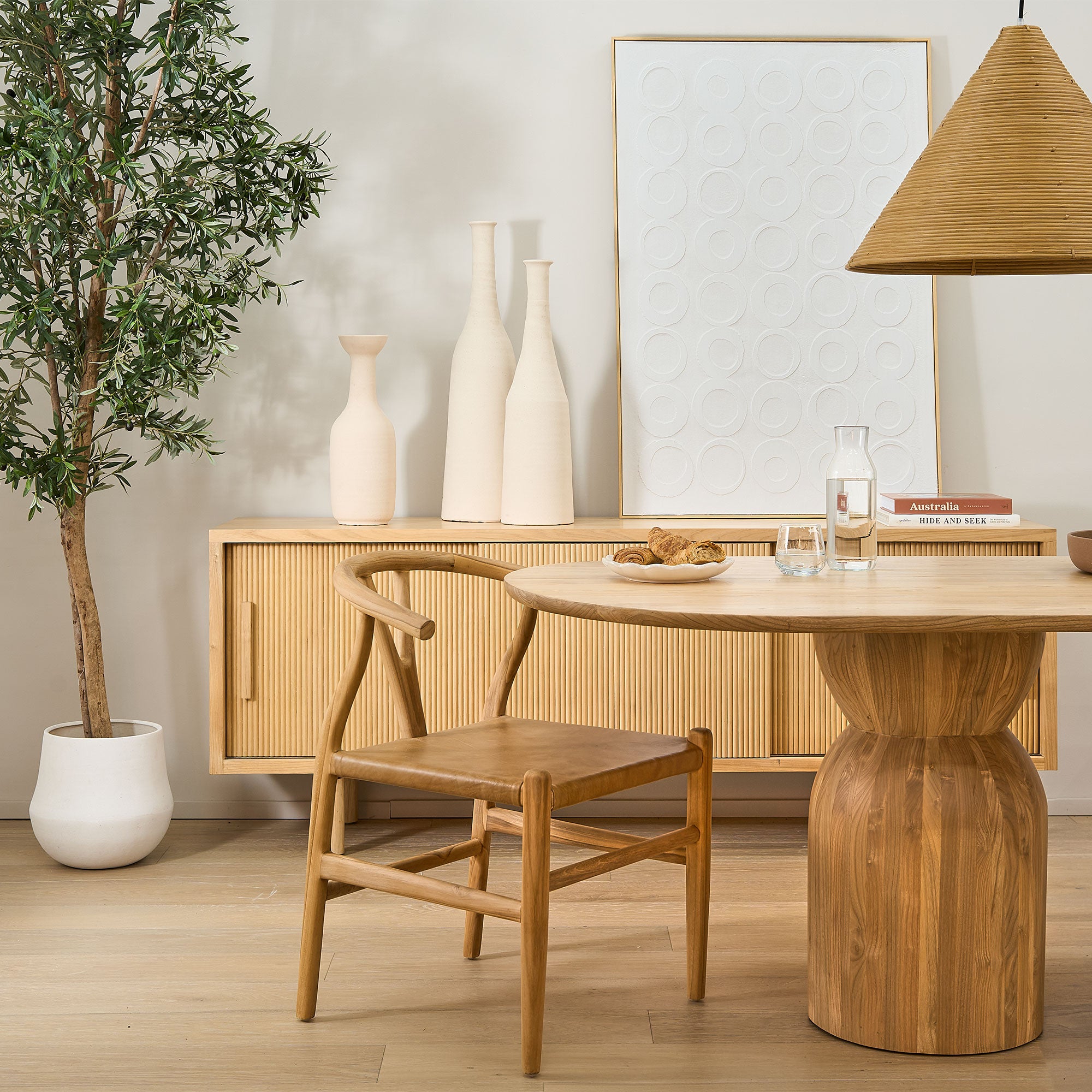 Tulo Vessel Tall - Brown