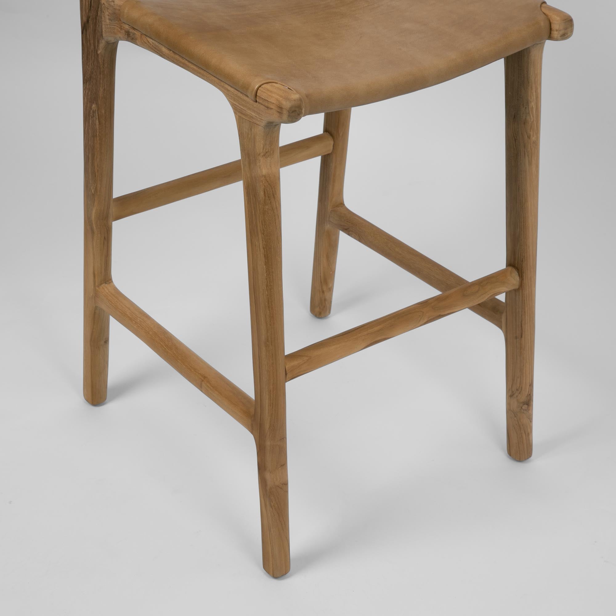 Marvin Bar Stool High Back - Toffee