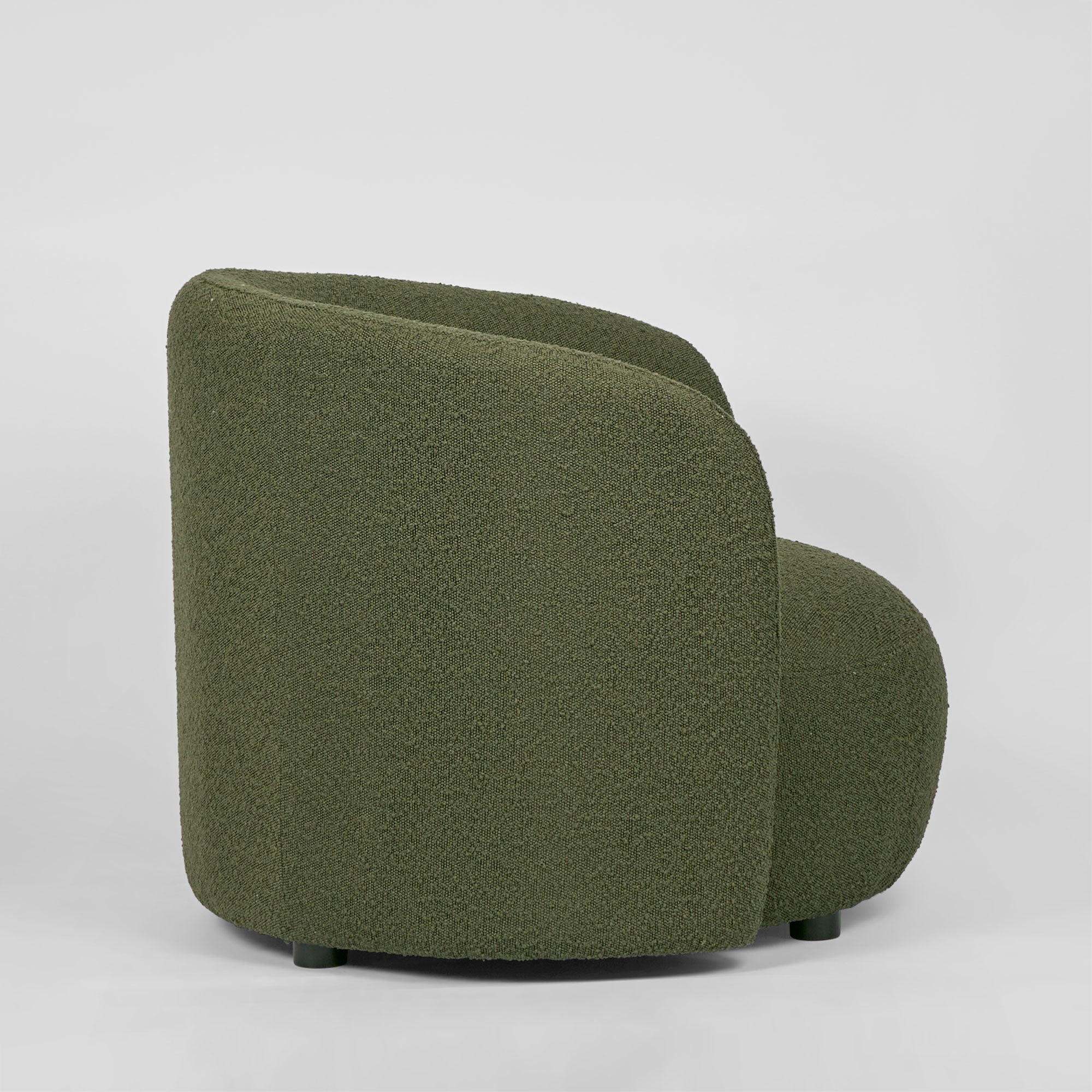 Plume Arm Chair - Olive Boucle