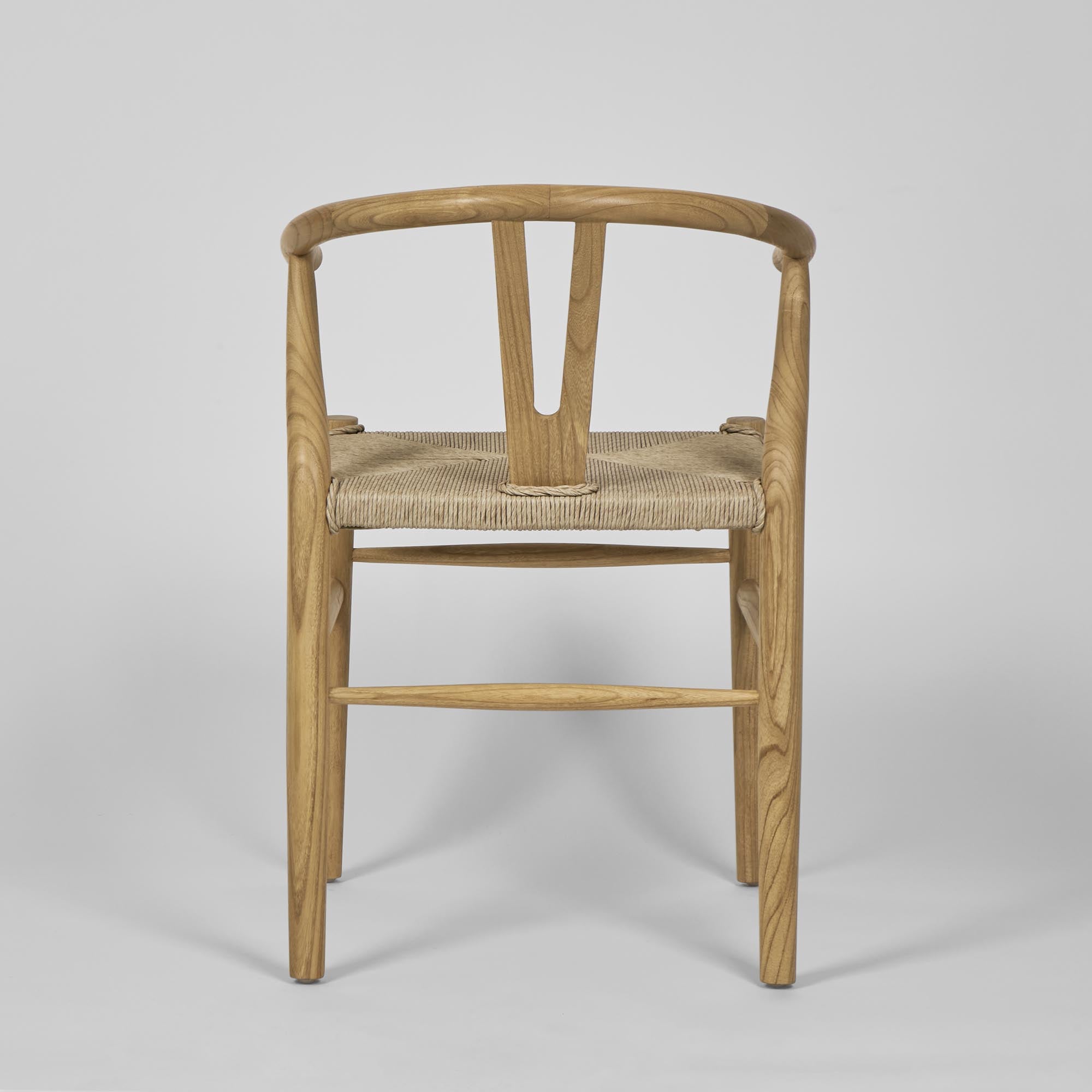 Arc Wishbone Dining Chair - Natural