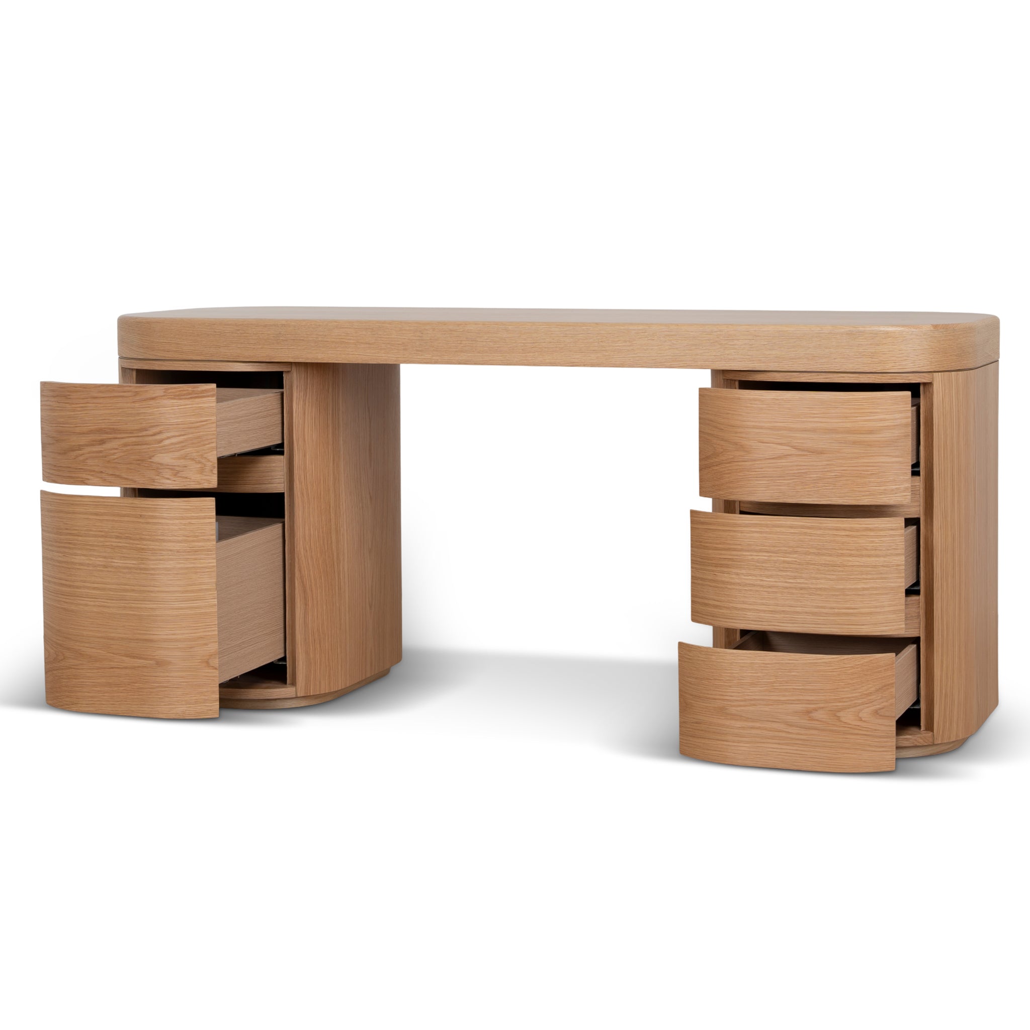 Solvia 1.7m Office Desk - Natural Oak