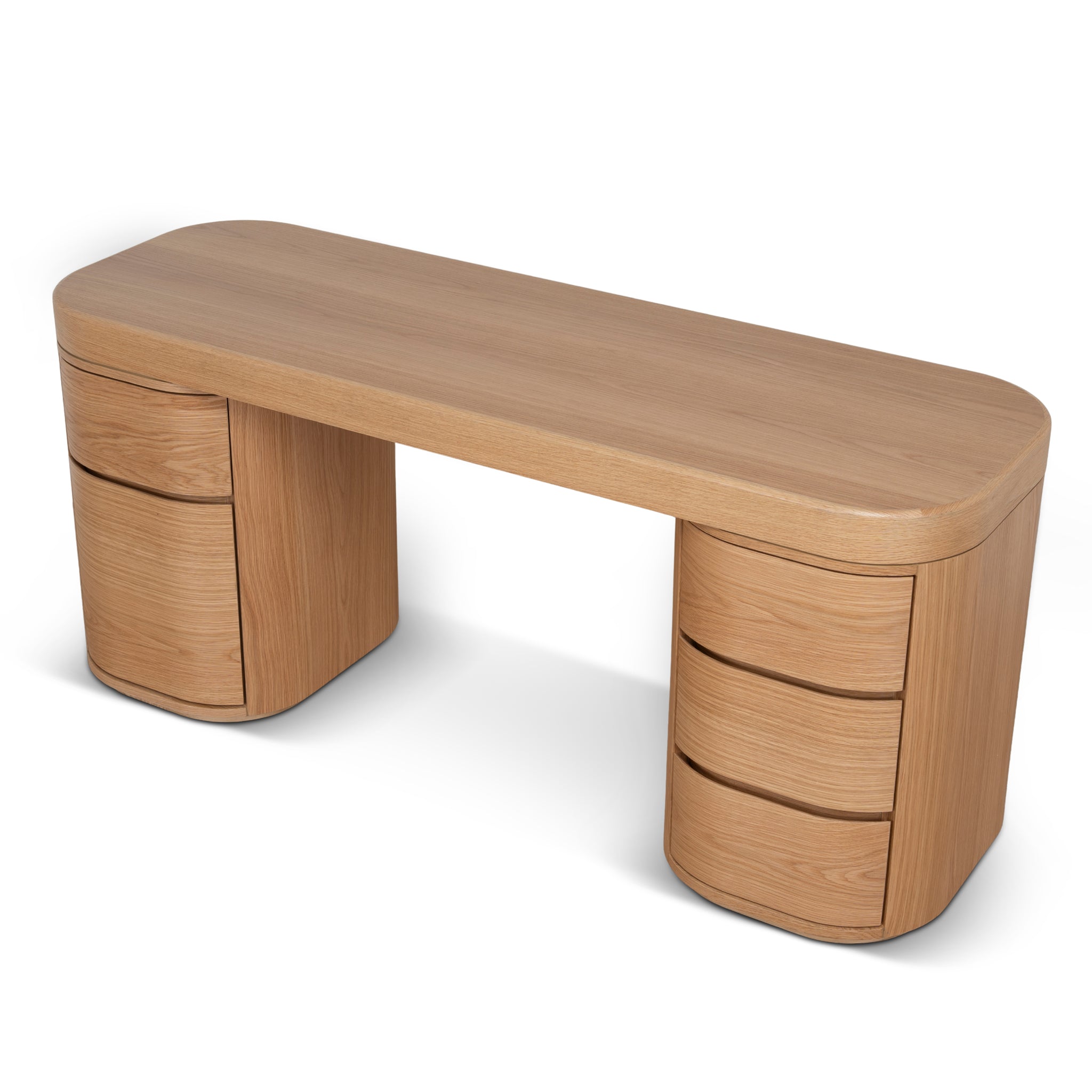 Solvia 1.7m Office Desk - Natural Oak
