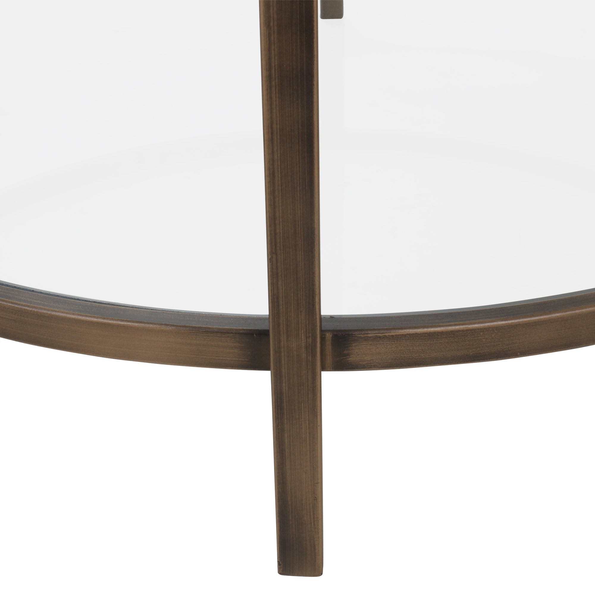 Palladium Glass Coffee Table - Brass