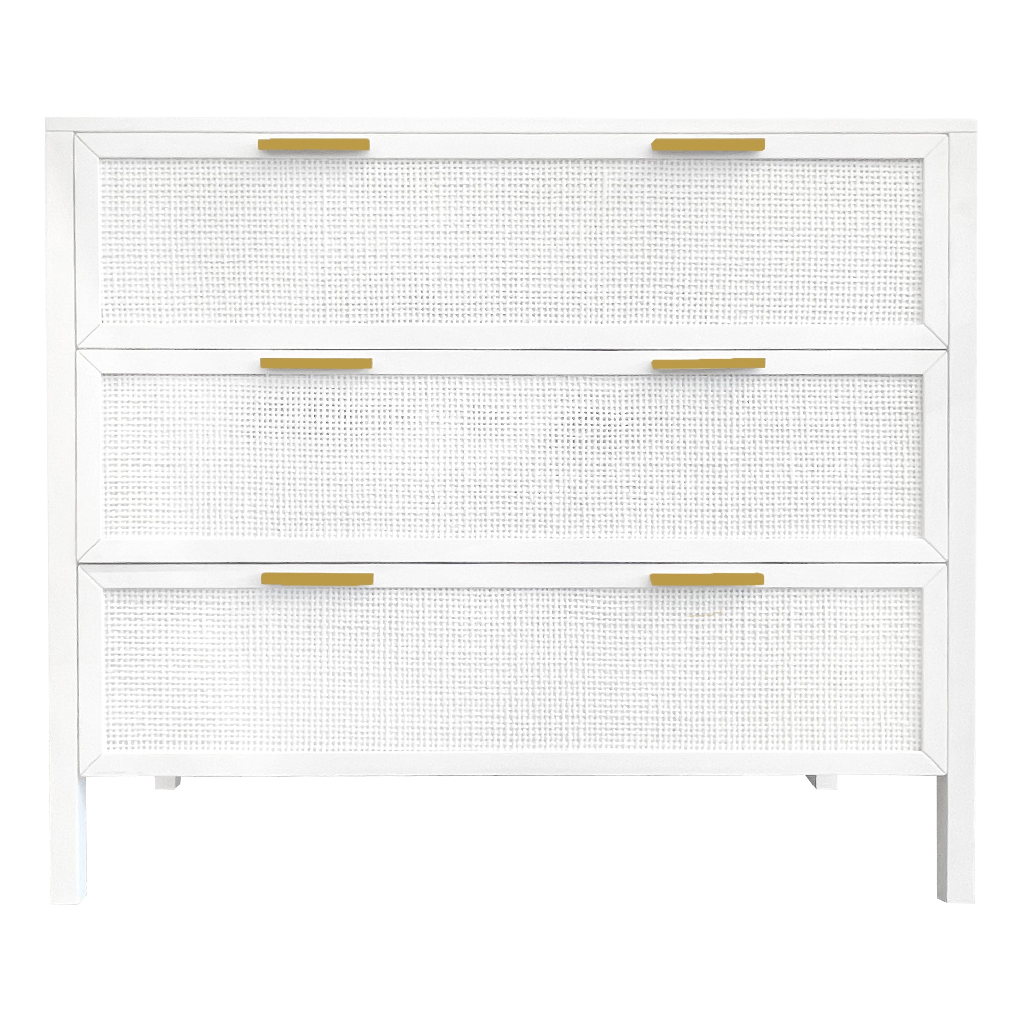 Santorini 3 Drawer Dresser - White