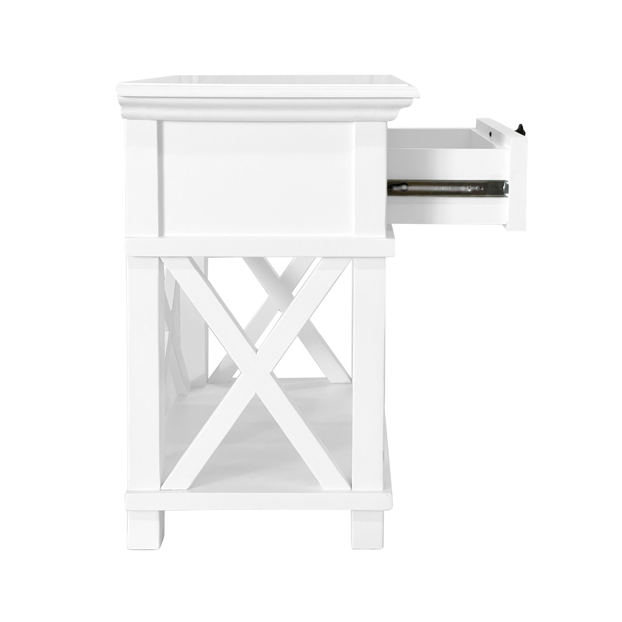 West Beach Hamptons Bedside Table - White