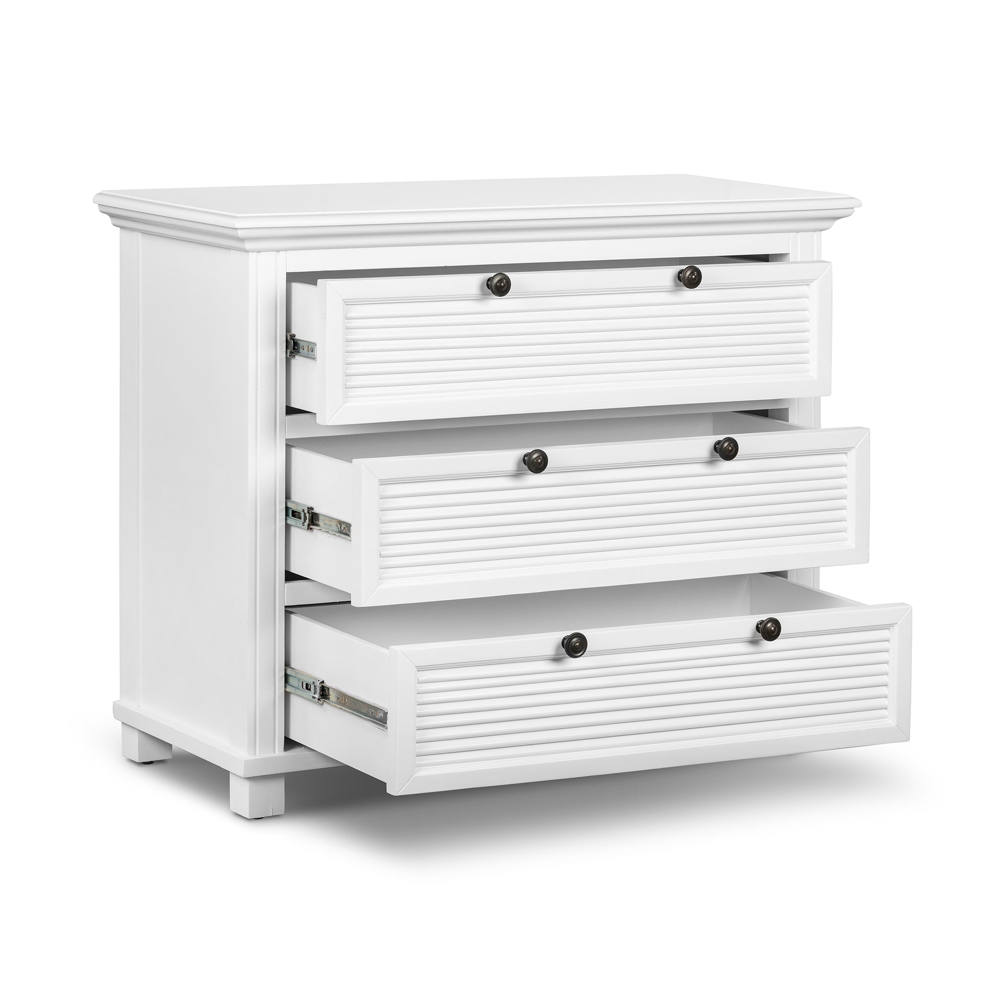 West Beach 3 Drawer Dresser - White