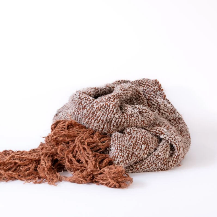 Wabi Throw - Rust/Ivory/Natural
