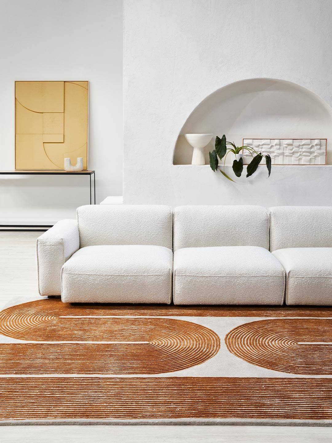 Viper Wool Rug - Golden