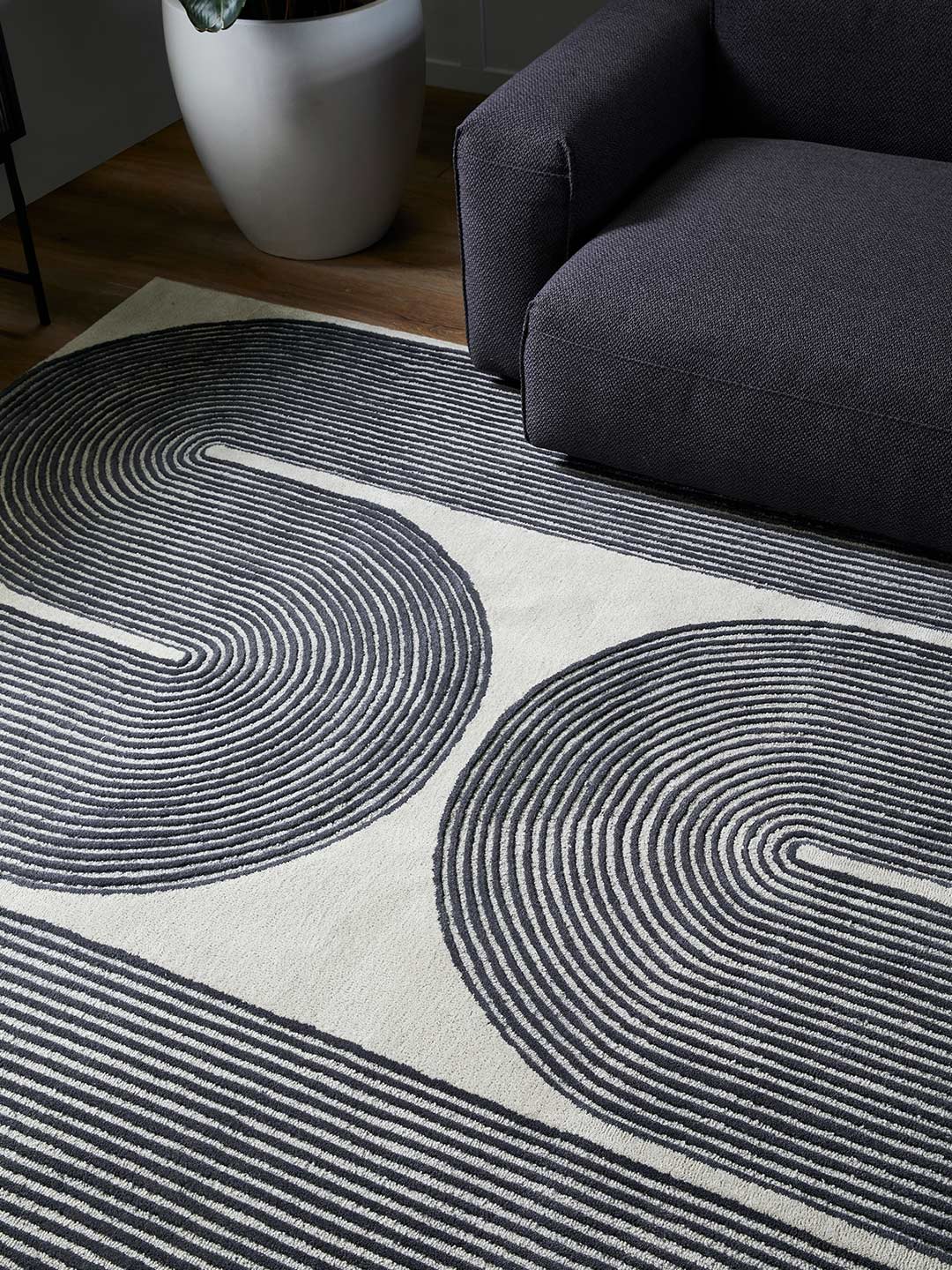 Viper Wool Rug - Ink
