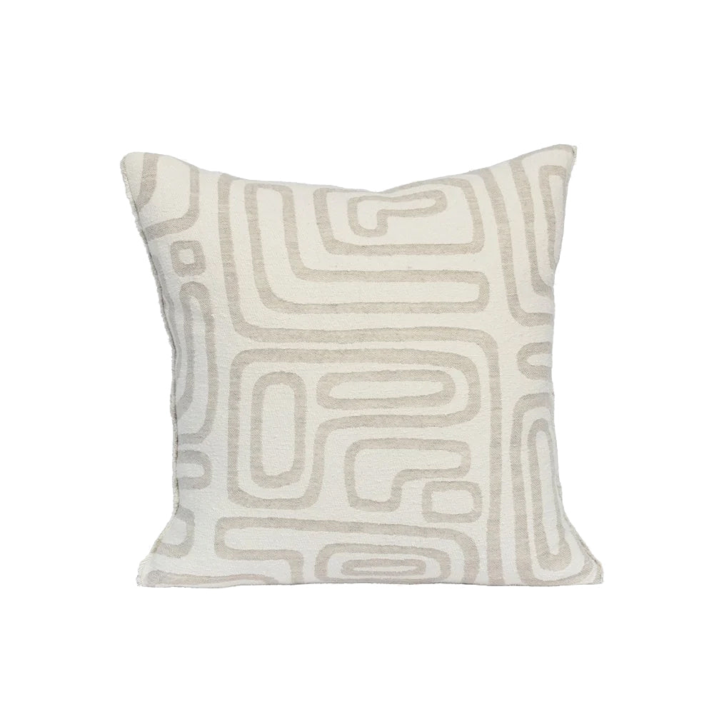 Wander Cushion - White/Natural