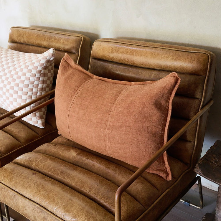 Luca Linen Cushion - Nutmeg