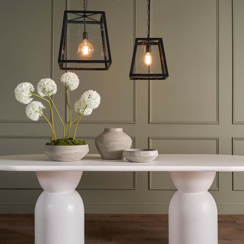 Olive Dining Table Oval - White