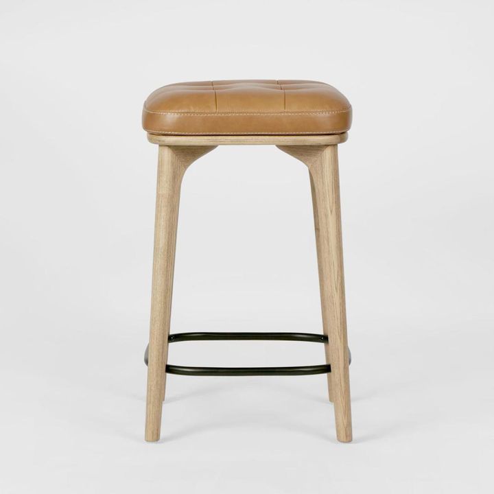 Carlton Leather Counter Stool - Tan
