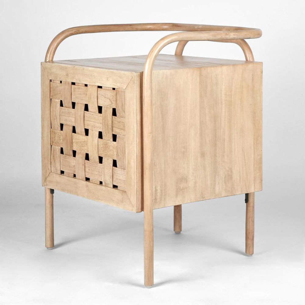 Weave Bedside Table - Natural