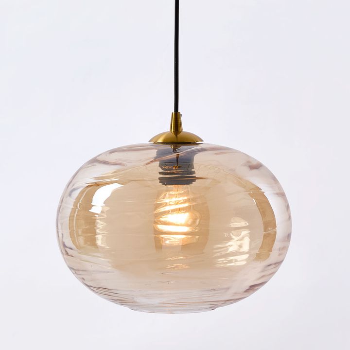 Hinza Ceiling Pendant - Amber