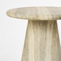 Parisi Outdoor Side Table Grey Travertine Look